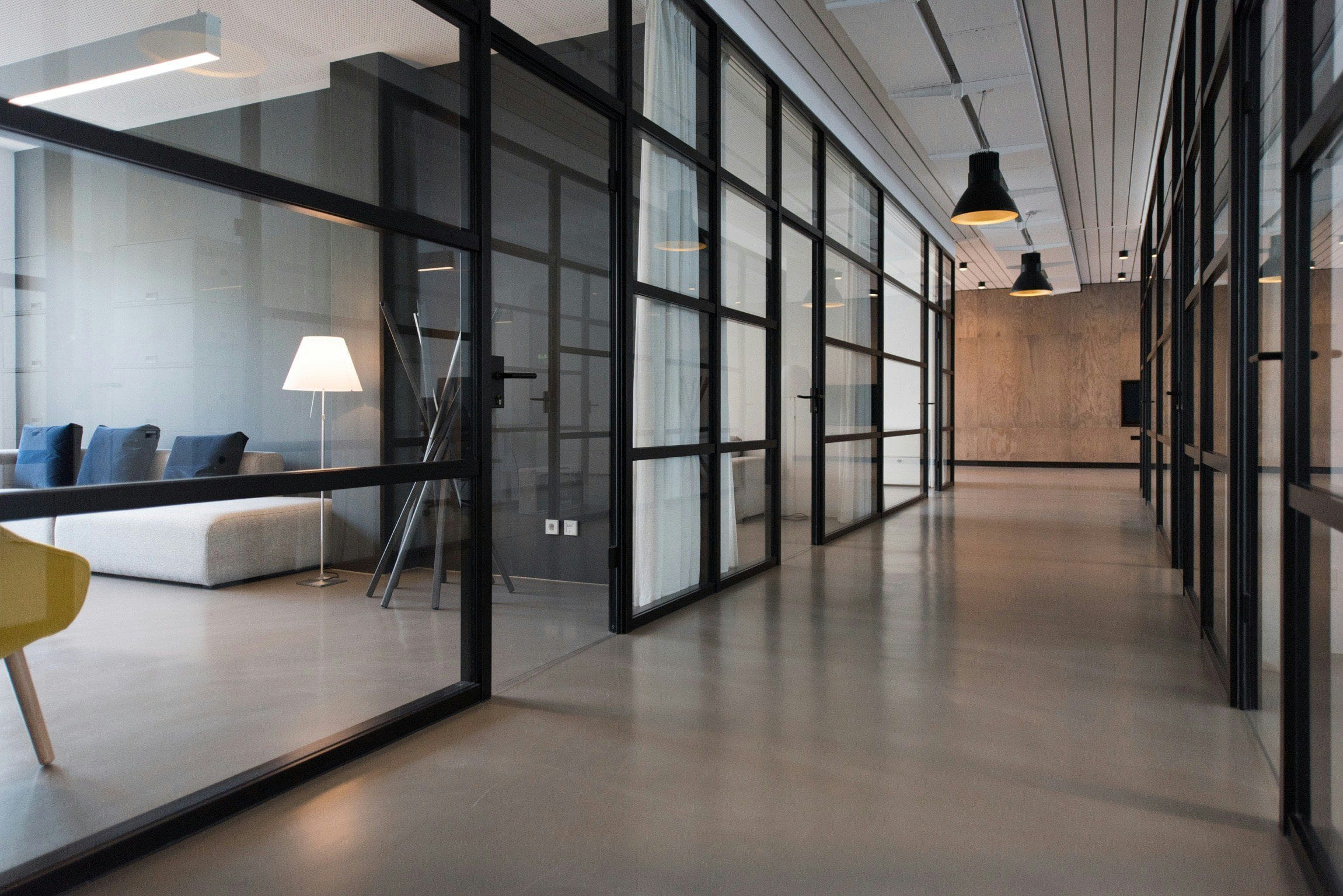 Office interior renovation in Dubai.