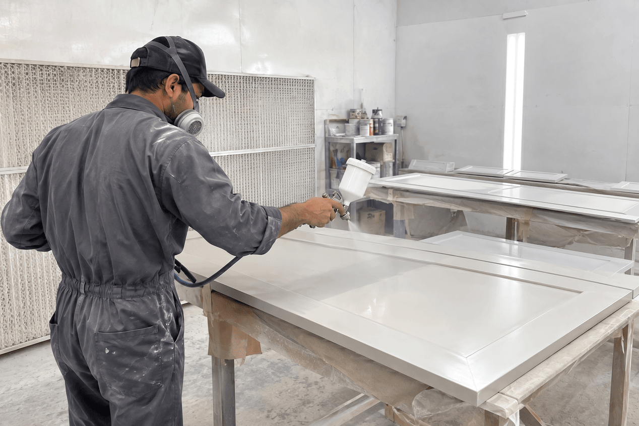 Furniture spray painting and lacquer finishing in Dubai