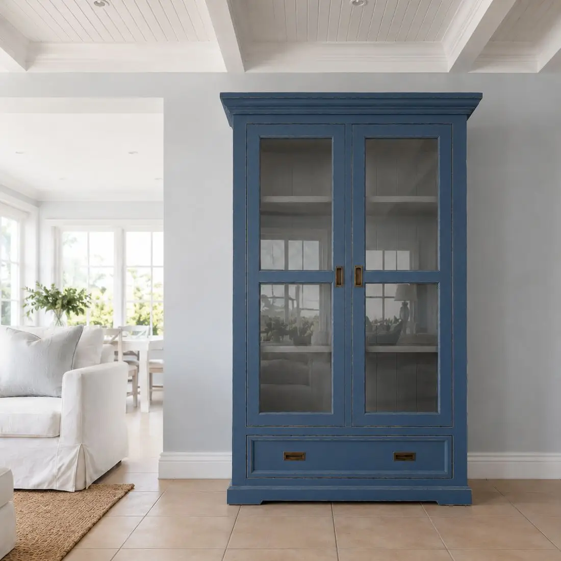 Display cabinet before renovation in Dubai living room