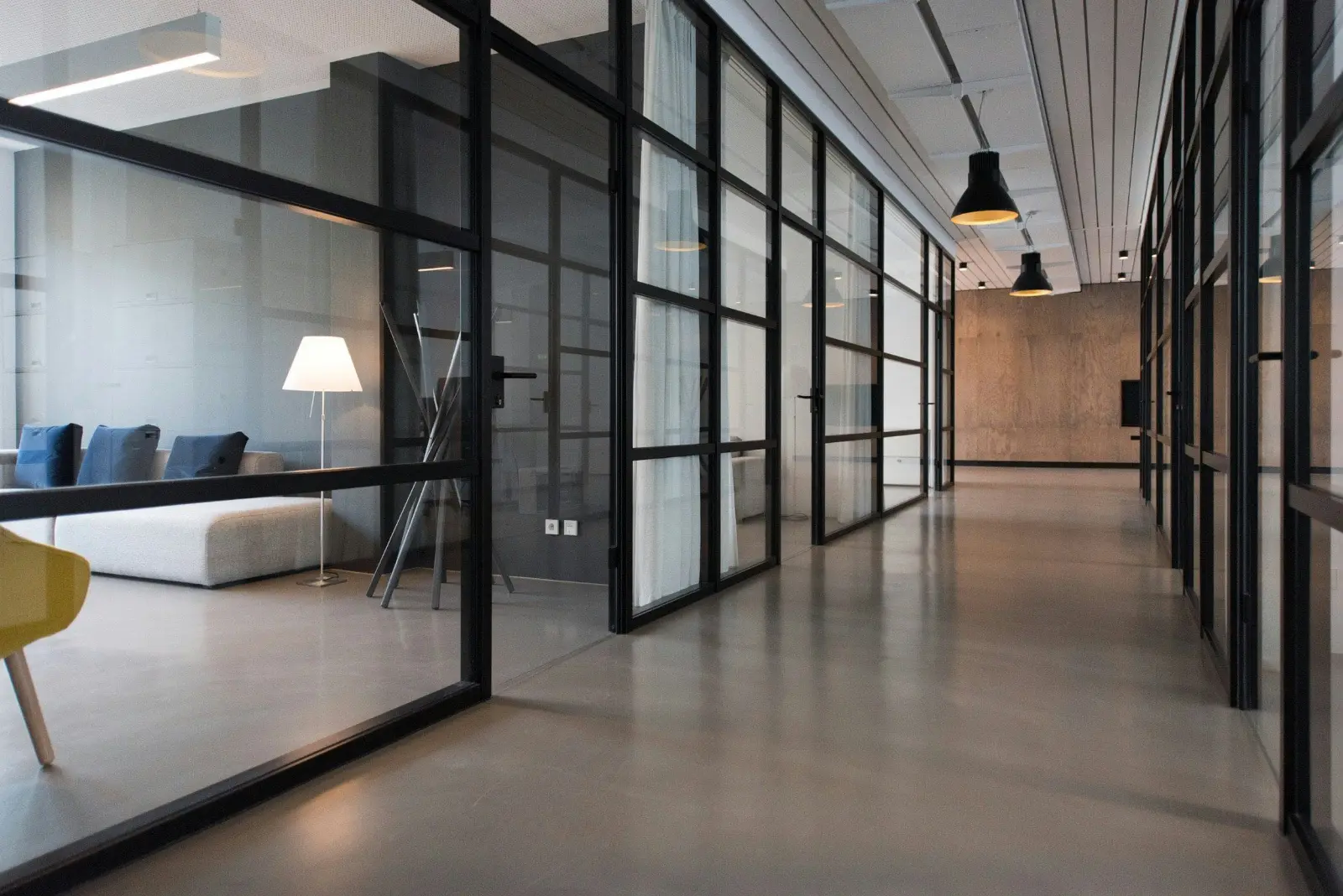 Office interior renovation in Dubai.